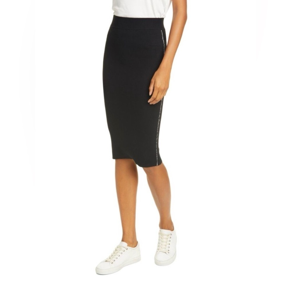 ATM Anthony Thomas Melillo Blend Side Stripe Pull-On Pencil
Skirt